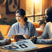 A compassionate scene symbolizing hope for mesothelioma patients