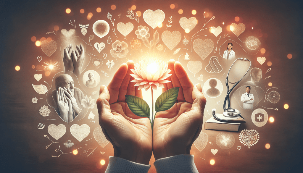 A supportive community gathering in compassionate unity