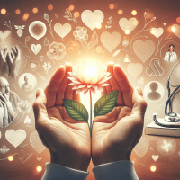 A supportive community gathering in compassionate unity